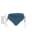 Harbor High Waisted Bottoms | Retro Striped Blue Green Full Coverage Swim Bottoms