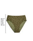 Ivy High Waisted Bottoms | Textured High Rise Swim Bottoms