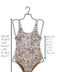 Costa One Piece | Wildflower Print Open Back Swimsuit