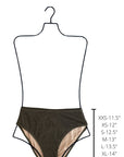 Cabo High Waisted Bottoms | Brown Crinkle Textured Swim Bottoms
