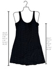 Eclipse Swim Dress | Black Floral Scoop Neck Swim Dress