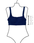 Capri Bikini Top | Crinkle Textured Square Neck Swim Top