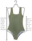 Agave One Piece | Shirred Square Neck Swimsuit
