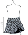 Daisy Swim Skirt | Floral Asymmetric Drawstring Swim Skirt