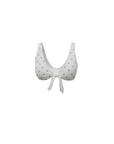 Eleanor Bikini Top | Polka Dot V-Neck Tie Front Bikini Top