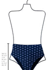 Topanga High Waisted Bottoms | Blue Floral Swim Bottoms