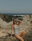 Botanical Floral Neutral One Piece Swimsuit