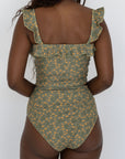 Bella High Waisted Bottoms | Wildflower Floral Bikini Bottoms