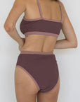 Breeze High Waisted Bottoms | Ribbed High Rise Swim Bottoms