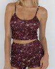 Charlotte Top | Ditsy Floral Scoop Neck Tankini Top