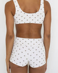 Eleanor High Waisted Swim Shorts | Polka Dot Full Coverage Modest Swim Shorts