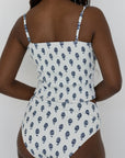 Porto Top | Shirred Tube Top Tankini with Removable Straps