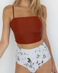 Sandstone Top | Adjustable Tie Back Tankini Top