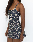 Sydney Swim Dress | Floral Crisscross Back Swim Dress with Built-In Support