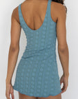 Topaz Swim Dress | Floral Scoop Neck Swim Dress
