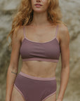 High Waisted Modest Athletic Bikini for Teens