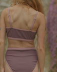 Cute Longline Sports Bra Mauve Bikini