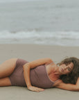 Ribbed Cute Tankini with Boy Shorts and Adjustable Straps