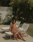 Ribbed luxury loungewear set for women.