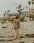 Floral Scoop Back Tankini with Boy Shorts