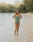 Cute modest textured tankini top