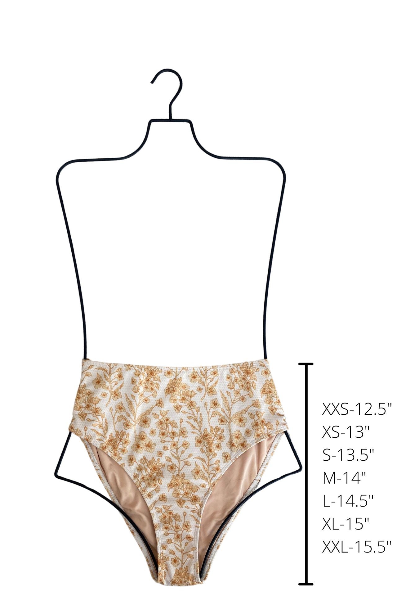 Sol High Waisted Bottoms | Yellow Honeycomb Textured Bikini Bottoms