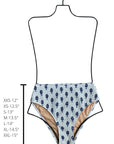 Porto High Waisted Bottoms | White Floral Shirred Bikini Bottoms