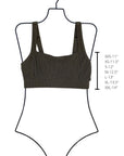 Cabo Bikini Top | Square Neck Swim Top with Adjustable Straps