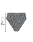 Sierra High Waisted Bottoms | Blue Textured Full Coverage Swim Bottoms