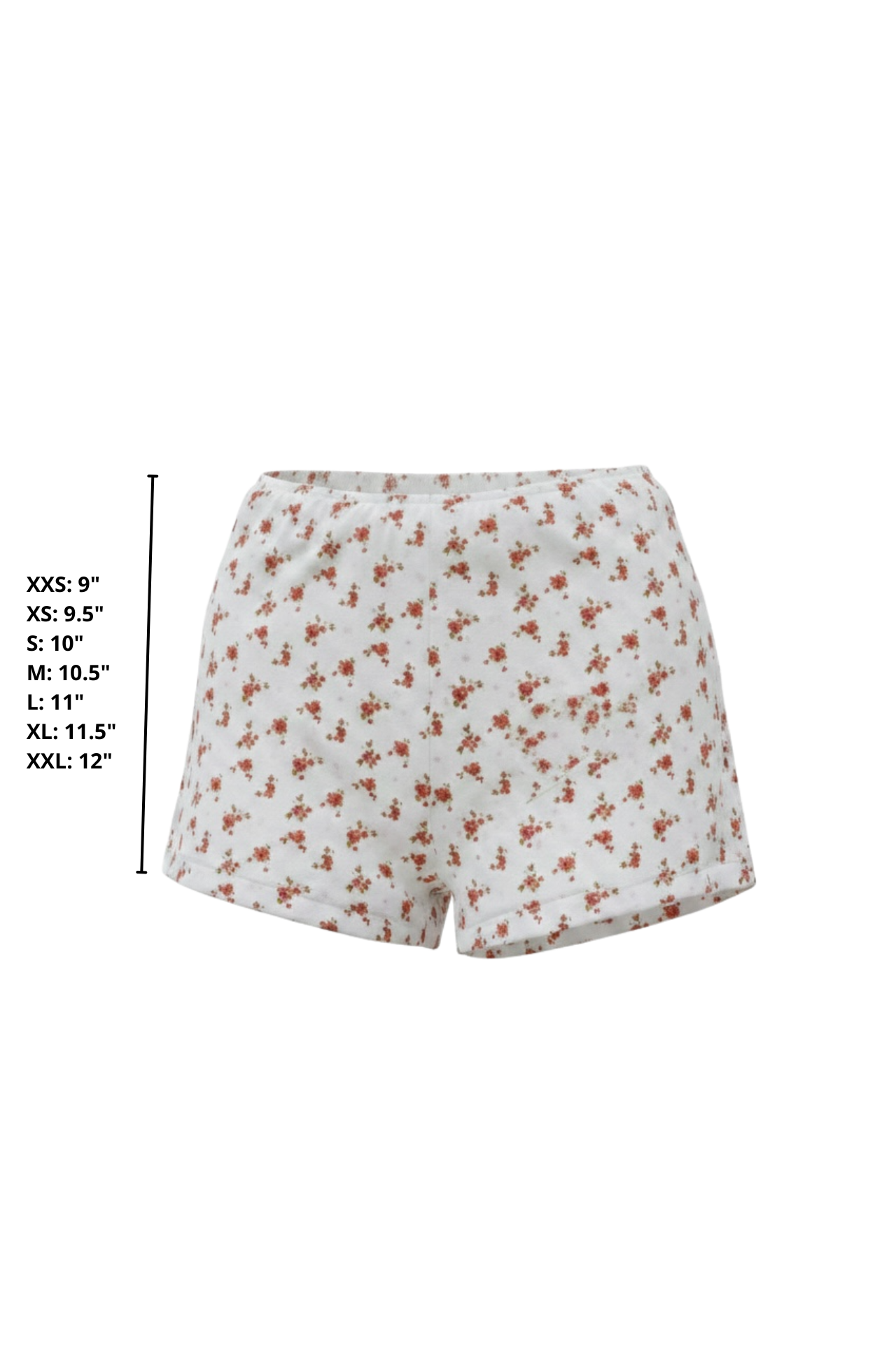 Rosie High Waisted Swim Shorts | Dainty Floral Full Coverage Modest Swim Shorts