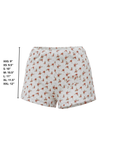 Rosie High Waisted Swim Shorts | Dainty Floral Full Coverage Modest Swim Shorts
