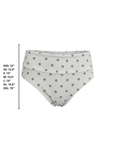 Eleanor High Waisted Bottoms | Polka Dot Full Coverage Swim Bottoms