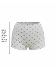 Eleanor High Waisted Swim Shorts | Polka Dot Full Coverage Modest Swim Shorts