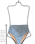 Seaside High Waisted Bottoms | Blue Floral Bikini Bottoms