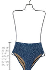 Pacific High Waisted Bottoms | Blue Ditsy Floral Swim Bottoms