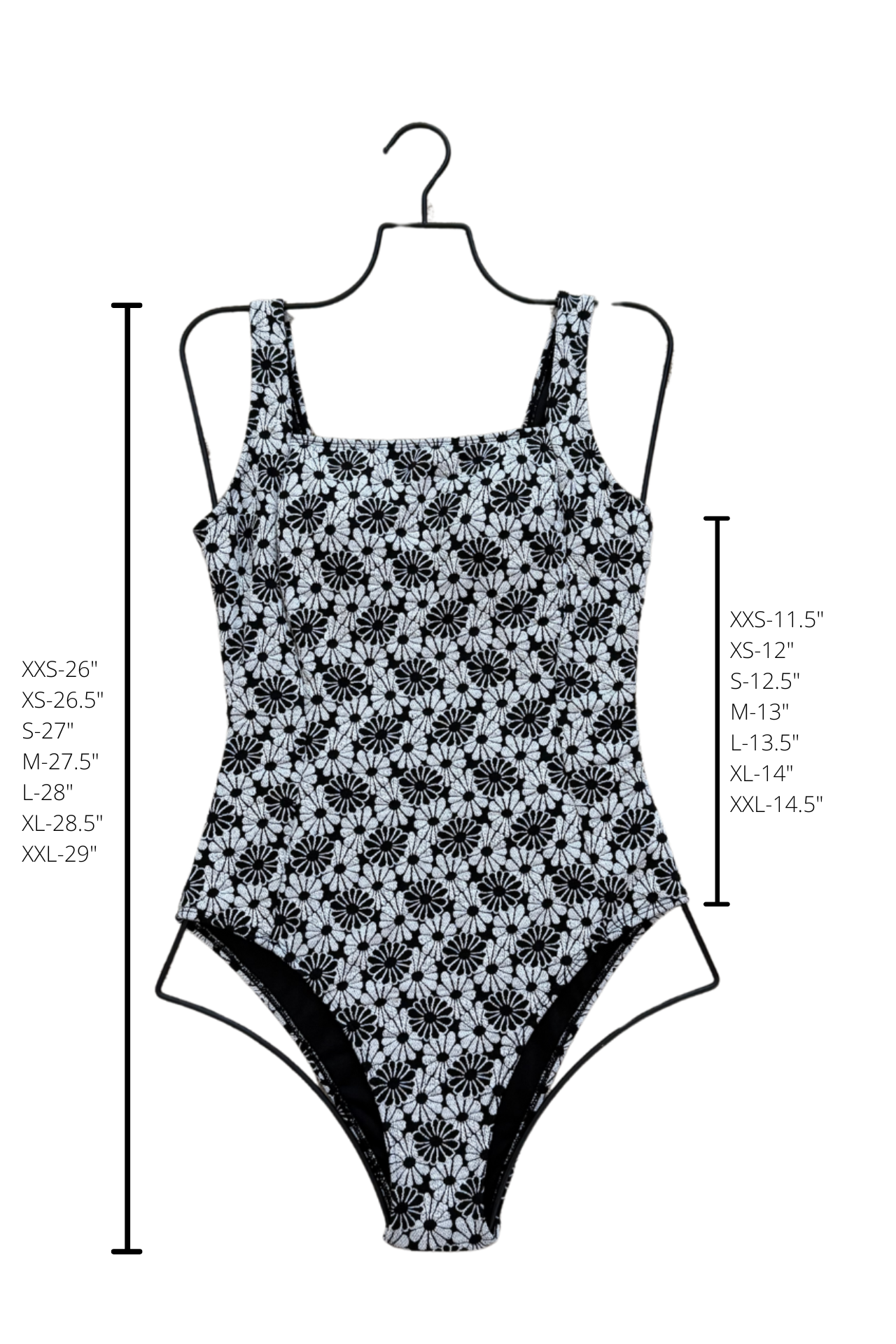 Daisy One Piece | Floral Square Neck Swimsuit