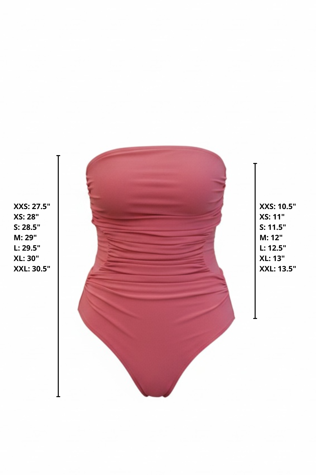 Berry One Piece Swimsuit | Pink Ruched Adjustable Strap Straight Neckline One Piece