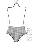 August High Waisted Bottoms | Seamless Gingham Bikini Bottoms