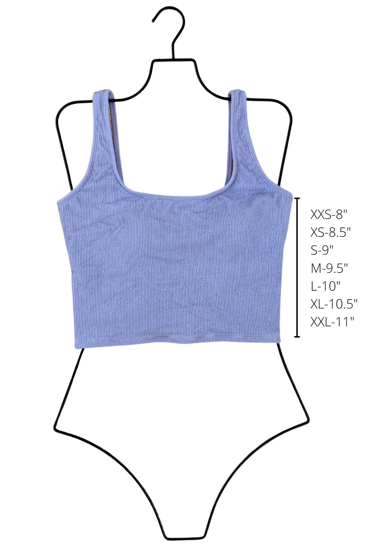 Monroe Top | Rounded Square Neck Tankini Top