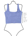 Monroe Top | Rounded Square Neck Tankini Top