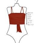 Sandstone Top | Adjustable Tie Back Tankini Top