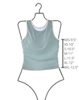 Havasu Top | Ribbed Supportive High Neck Tankini Top