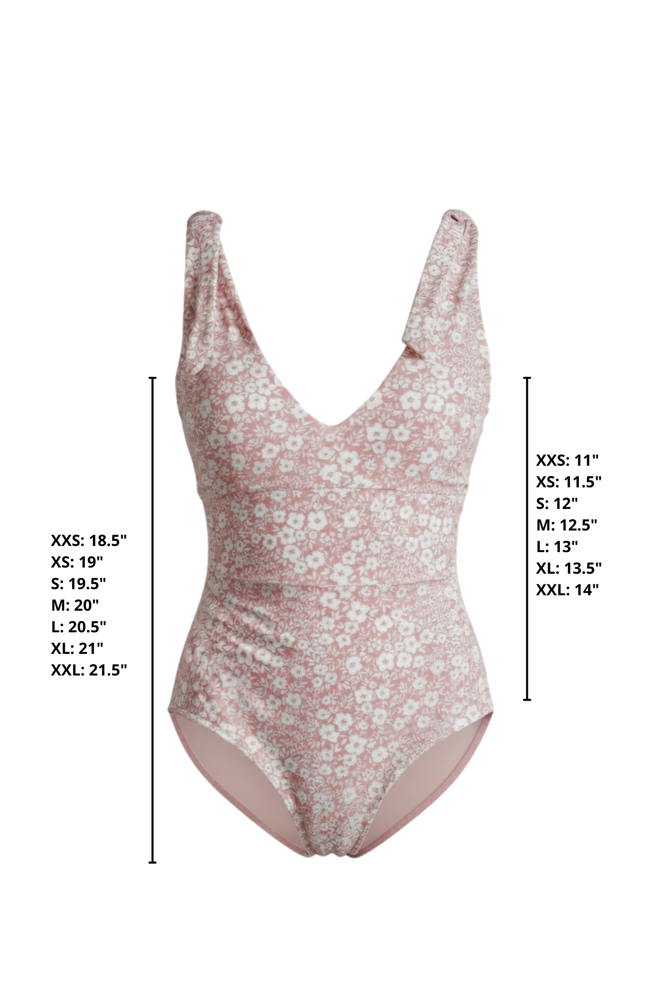 Blush One Piece Swimsuit | Pale Pink Floral V-Neck Tie Strap One Piece