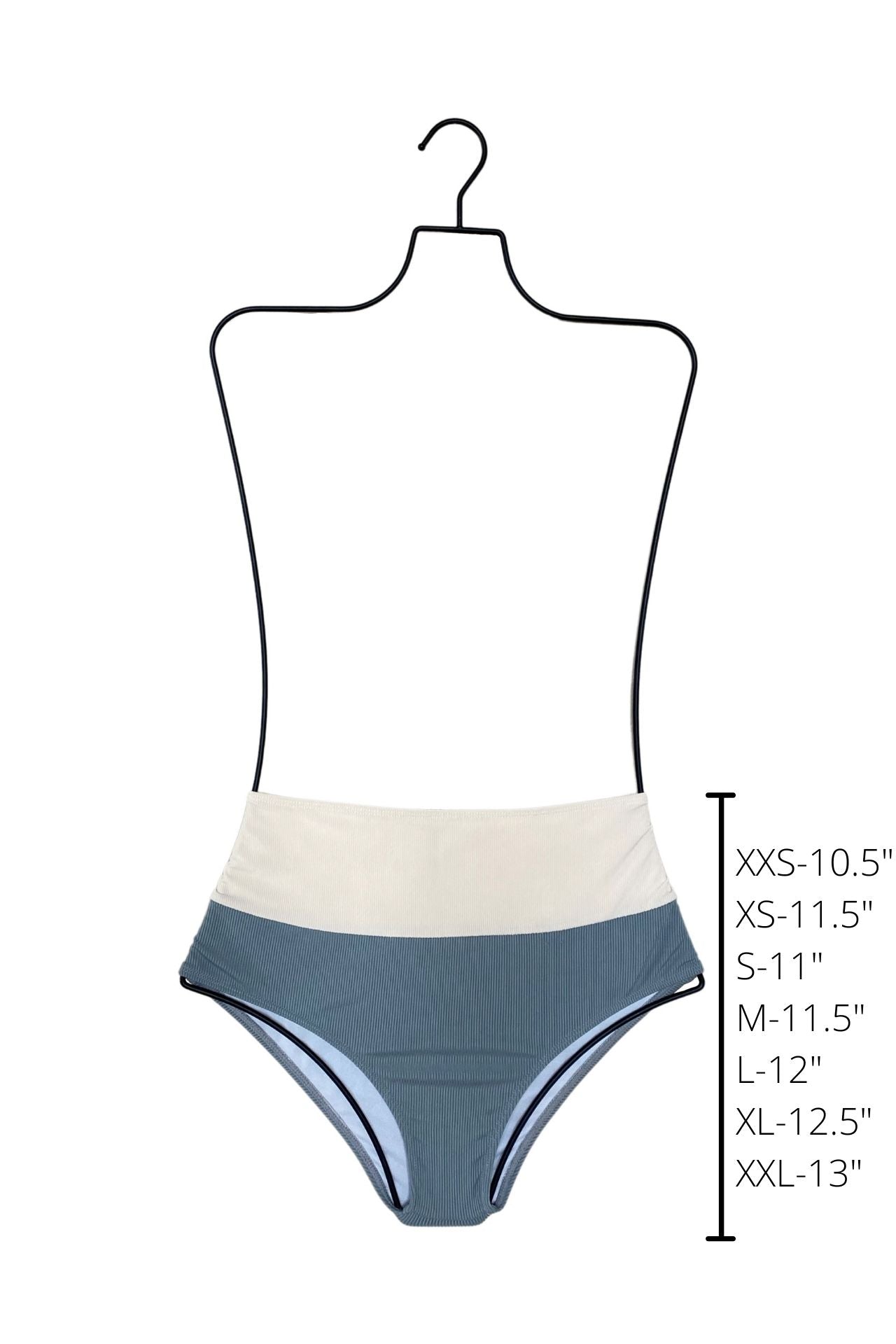 GLOWNY ■ HIGH WAIST BIKINI BOTTOM High-Waisted Full Coverage Neutral Bikini Bottoms | Geode