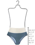 Havasu High Waisted Bottoms | Colorblock Ribbed Bikini Bottoms