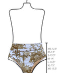 Rio High Waisted Bottoms | Ruched Toile Print Swim Bottoms