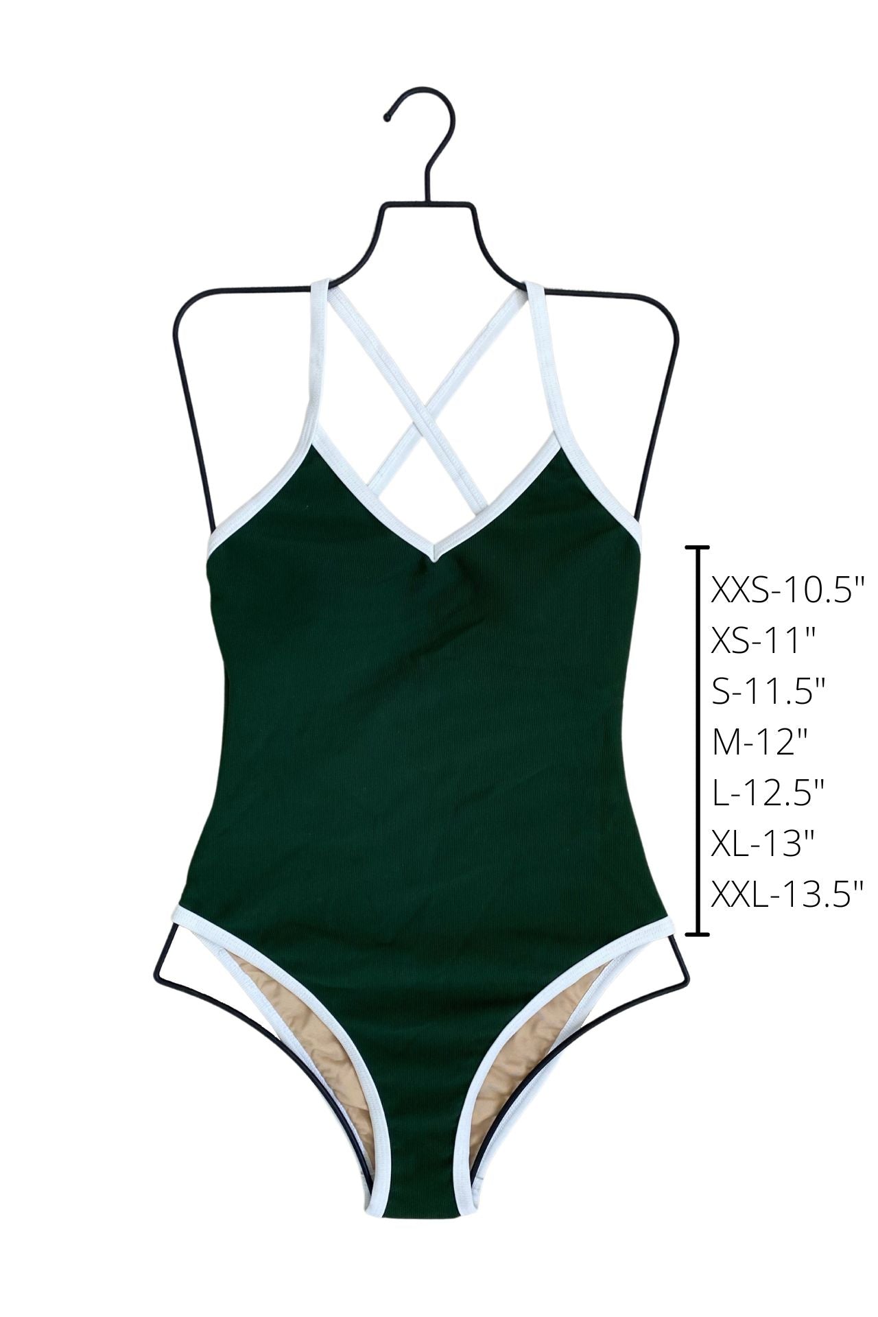 Forest green one piece swimsuit online