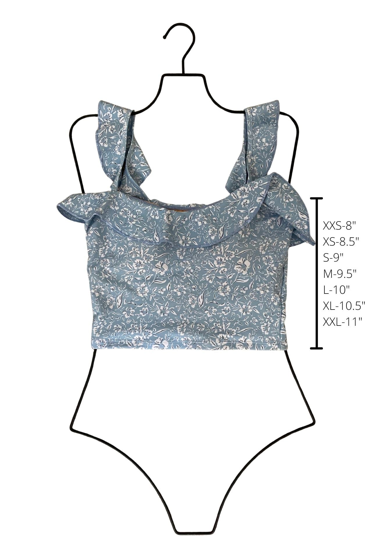 Seaside Top | Floral Ruffle Off Shoulder Tankini Top