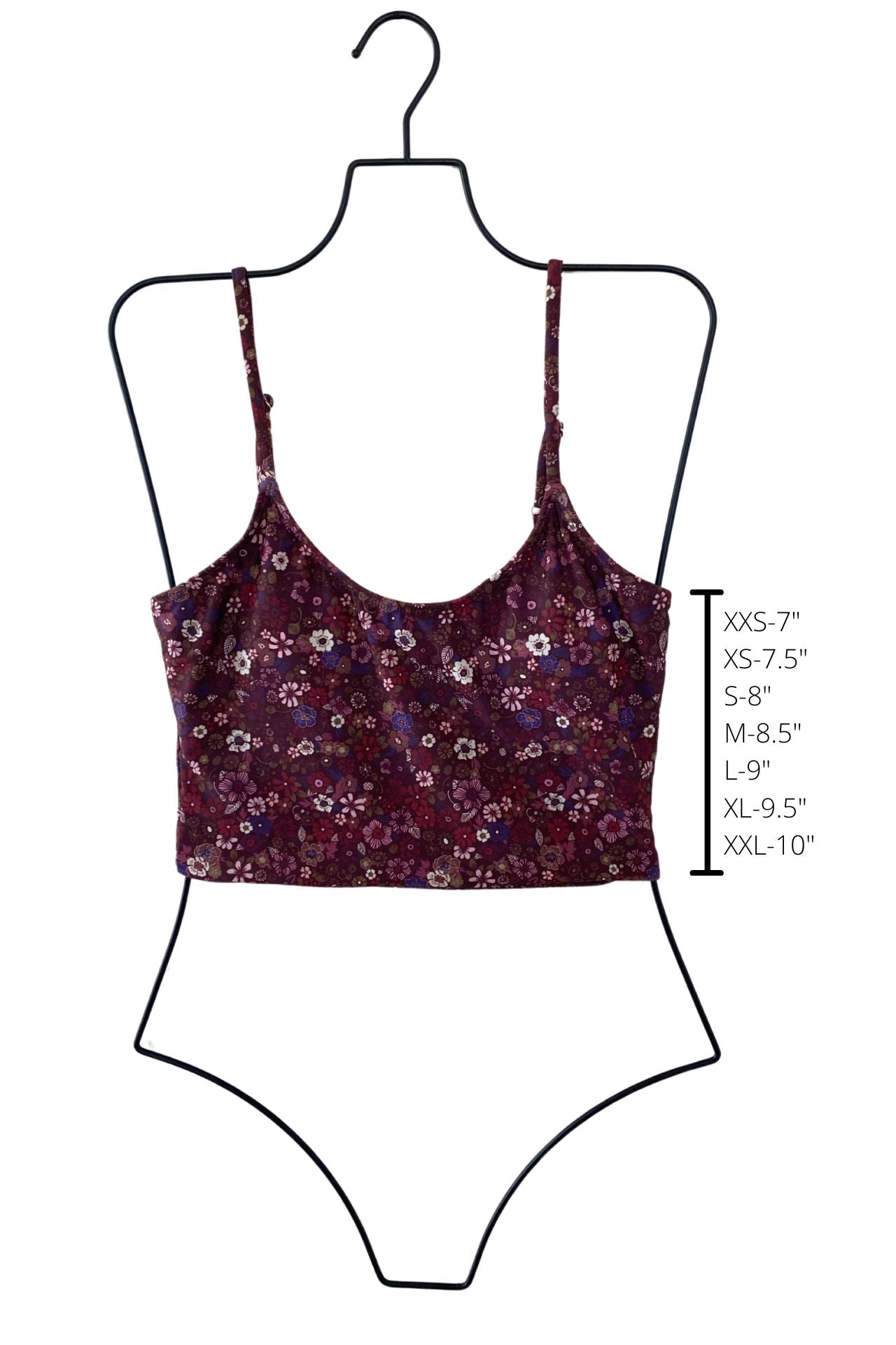 Charlotte Top | Ditsy Floral Scoop Neck Tankini Top