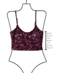 Charlotte Top | Ditsy Floral Scoop Neck Tankini Top